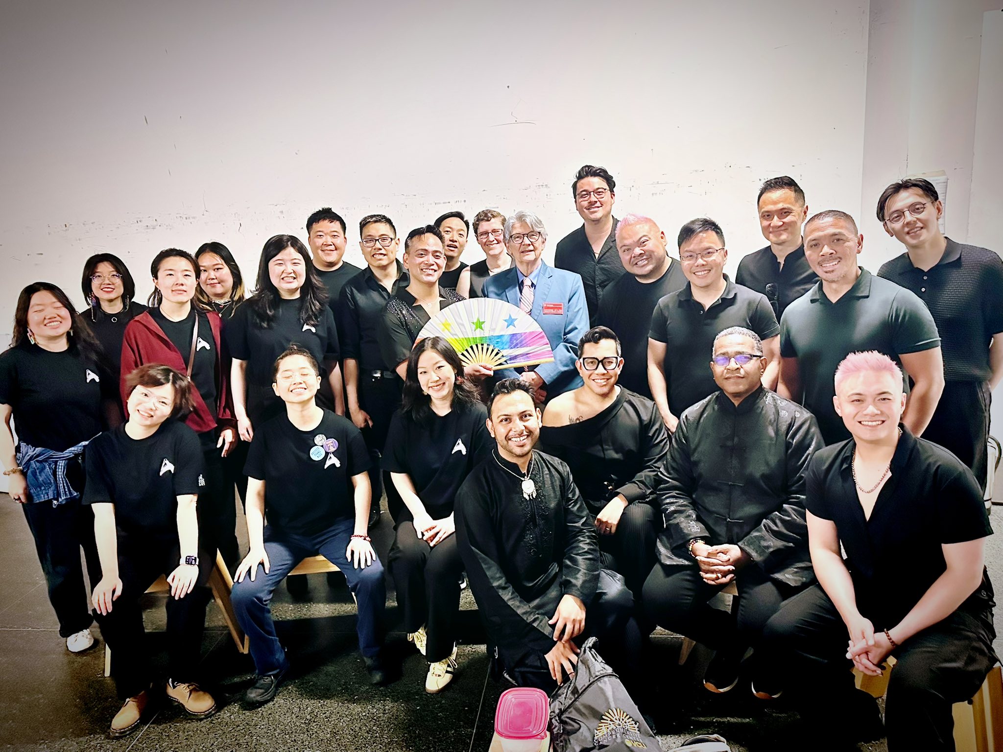 Asian Rainbow Choirs (left), Cherry Blossom District (right) with National History Museum staff. Photos courtesy of Michael Dumlao.